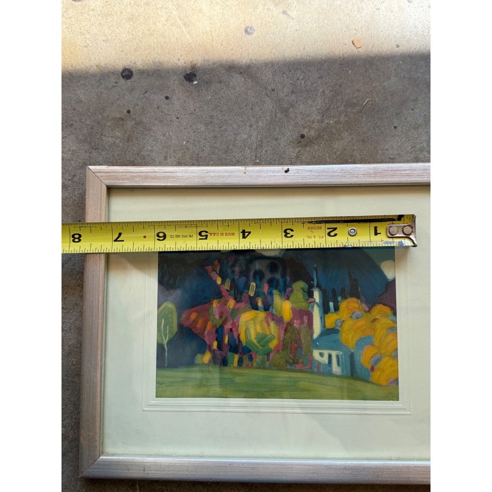 Kandinsky The Church of Murnau Framed Art Print Expressionist Landscape Vintage - Picture 7 of 8